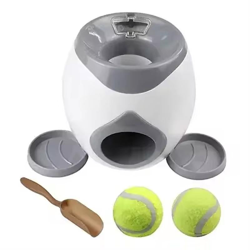 Automatic Ball Launcher for Dog Toy Interactive Tennis Ball Launcher Machine for Medium Dogs Interactive Training Smart Feeder with ABS Material and Easy Clean Design