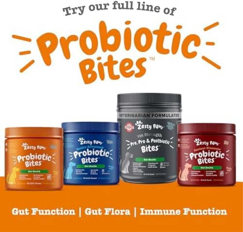 Probiotics for Dogs - Digestive Enzymes for Gut Flora, Digestive Health, Diarrhea & Bowel Support - Clinically Studied DE111 - Dog Supplement Soft Chew for Pet Immune System - Pumpkin